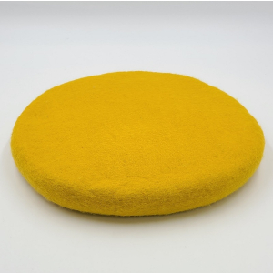 Filz Sitzkissen, dick, Ø ca. 40 cm - Goldgelb