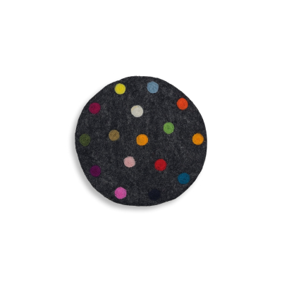 Spotty Untersetzer rund, ca. 20 cm, Anthrazit