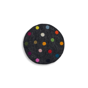 Spotty Untersetzer rund, ca. 20 cm, Anthrazit