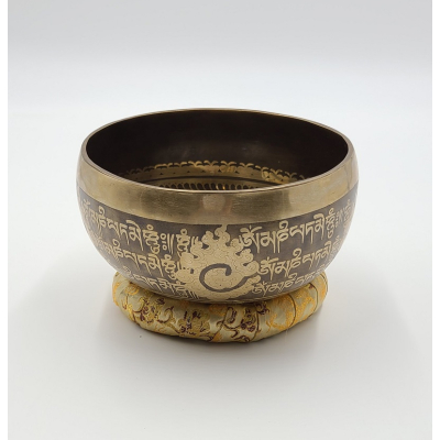 Klangschale aus Nepal mit Ornamenten: Ø ca. 17-18 cm