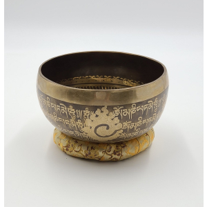 Klangschale aus Nepal mit Ornamenten: Ø ca. 17-18 cm