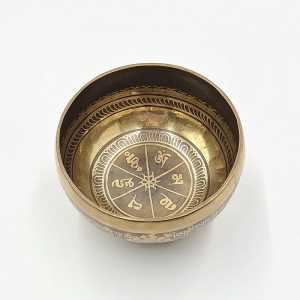 Klangschale aus Nepal mit Ornamenten: Ø ca. 17-18 cm