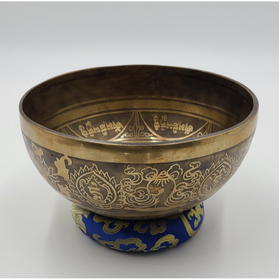 Klangschale aus Nepal mit Ornamenten: Ø ca. 22-24 cm