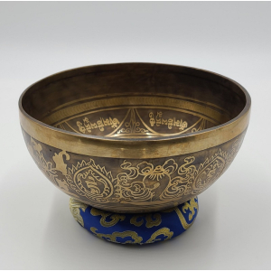 Klangschale aus Nepal mit Ornamenten: Ø ca. 22-24 cm