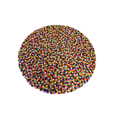 Kugelteppich Harlekin O Ca 120 Cm Mit Bunten Kugeln 450 00