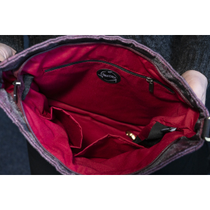Umhänge-Tasche Peer Bordeaux-Rot