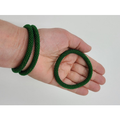 Armband, 3er Set - Moosgrün