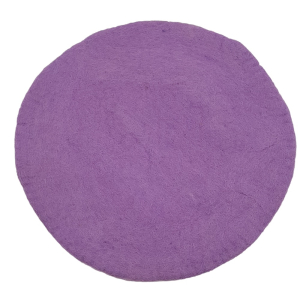 Rundes Sitzkissen aus Filz - Ø ca. 40 cm: Lila hell