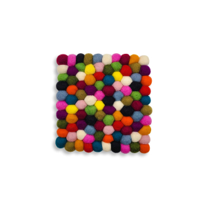 Filz Untersetzer eckig bunt