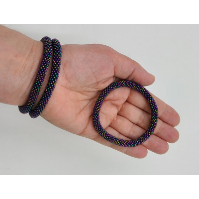 Armband, 3er Set - Purple Mix