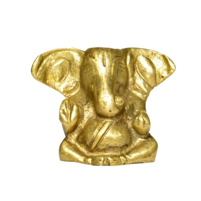 Sitzender Ganesh aus Messing