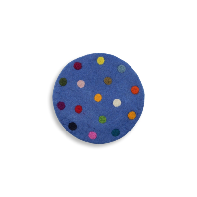 Spotty Untersetzer rund, ca. 20 cm, Helles Blau