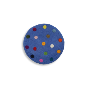 Spotty Untersetzer rund, ca. 20 cm, Helles Blau
