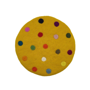 "Spotty" - Filz Untersetzer rund ca. 20 cm -...