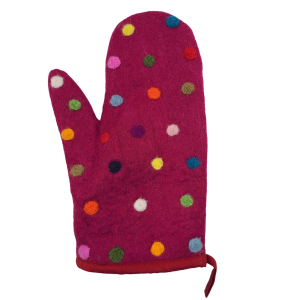 Topfhandschuh aus Filz Spotty Pivione rechte Hand