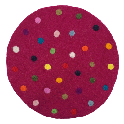 Sitzkissen rund ca. 35 cm "Spotty" - pivione mit Tupfen