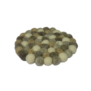 Filz Untersetzer dünne Kugeln, Ø ca 10 cm  -...
