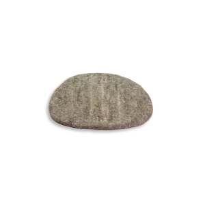 Sitzkissen aus Filz Trapez ca. 40 cm x 35 cm - Grau/Beige