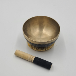 Klangschale aus Nepal, geschwärzt, Ø ca. 15-16 cm
