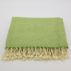 Wolldecke mit Salz & Pfeffer-Muster -...