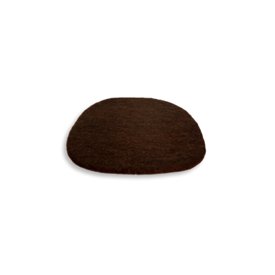 Sitzkissen aus Filz Trapez ca. 40 cm x 35 cm - Schokolade