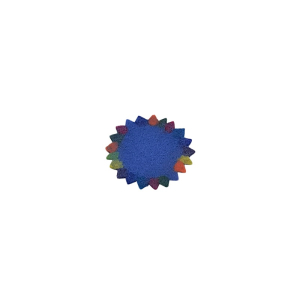 Glas-Untersetzer "Sonne", Blau