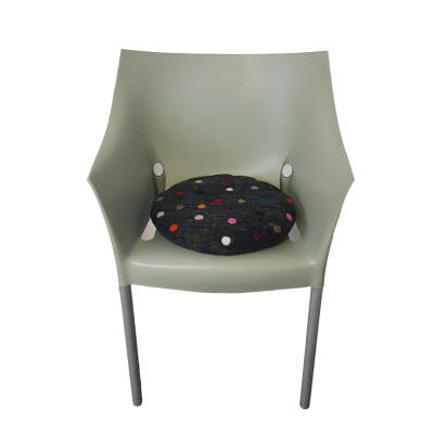 Sitzkissen "Spotty" aus Filz mit bunten Tupfen Ø ca. 35 cm, ca 5 cm dick - verschiedene Farben