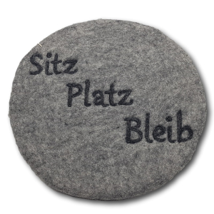 Filzkissen rund Ø 35 cm "Sitz Platz...