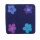 Filzkissen mit bunten Blumen ca. 35*35 - Kissenfarbe Nachtblau