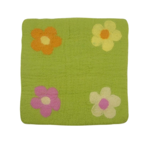 Filzkissen mit bunten Blumen ca. 35*35 - Kissenfarbe...