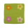 Filzkissen mit bunten Blumen ca. 35*35 - Kissenfarbe Hellgrün