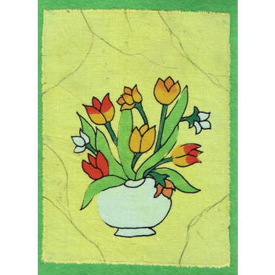 Grußkarte Tulpen in Vase