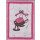 Glückwunschkarte Kinderwiege rosa