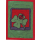 Grußkarte Kleeblatt auf rot