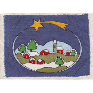 Grußkarte Winterliches Dorf