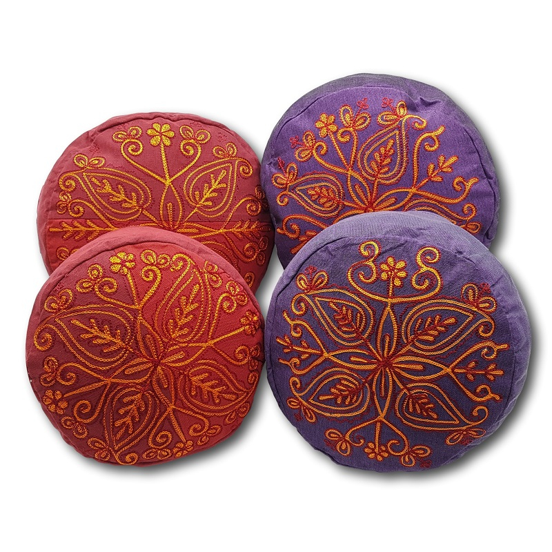Gayo Yoga-Kissen-Set – Stützende Nackenrolle Aus Bio-Baumwolle Mit Tragetasche