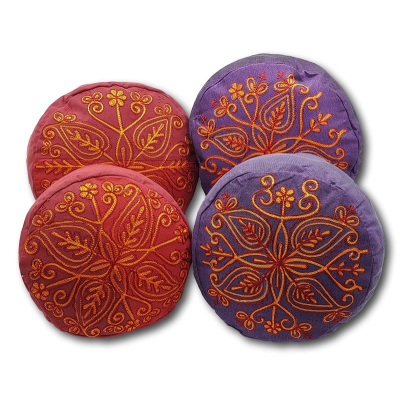 Yoga-Kissen mit Stickerei, verschiedene Farben und Größen