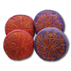 Yoga-Kissen mit Stickerei, verschiedene Farben und Größen