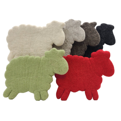 Filz Untersetzer Schaf, verschiedene Farben