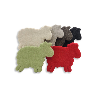 Untersetzer "Schaf", verschiedene Farben