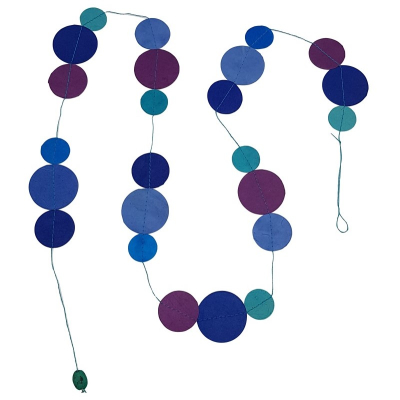 Papier-Girlande Blau – 6 M Lang, Für Partydeko, Geburtstag & Feiern, Einfache Dekoration