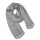 Viskose (Bambus) Schal mit Mini Diamant Muster - Grau/Weiß
