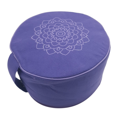 Yoga Meditationskissen Bio (ca. Ø 25 cm / 10 cm hoch) - Violett