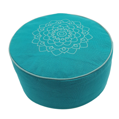 Yoga Meditationskissen Bio (ca. Ø 25 cm / 10 cm hoch) - Grün