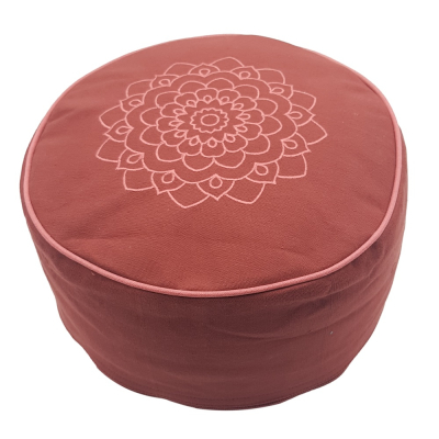 Yoga Meditationskissen Bio (ca. Ø 30 cm / 15 cm hoch) - Rot