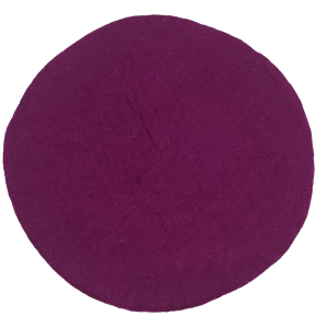 Rundes Sitzkissen aus Filz - Ø ca. 35 cm - Purple