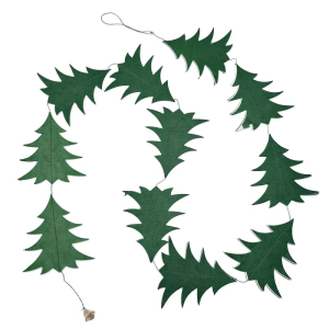 Papier Girlande aus Lokta Papier - Weihnachtsbaum, grün 