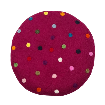 Sitzkissen "Spotty", Ø ca. 35 cm, ca 5 cm dick - Pivione