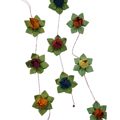 Lotus-Blüten Girlande, verschiedene Farben