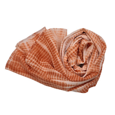 Shibori Batik Schal, Orange